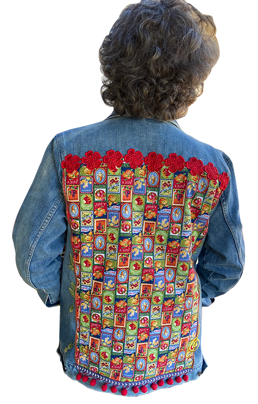 The back of the jacket. 