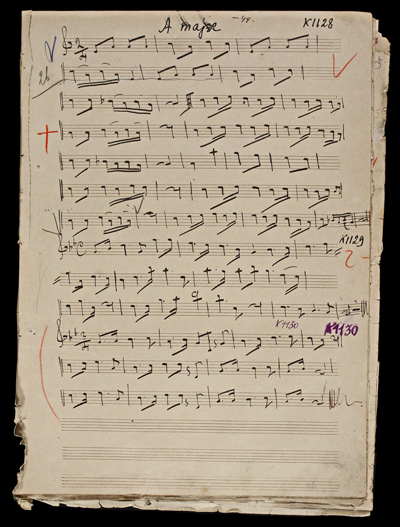 The original score for Bolgar in F.